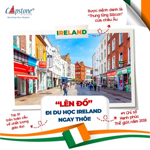 4 Lí do nên chọn Ireland làm Điểm dừng chân trên hành trình du học