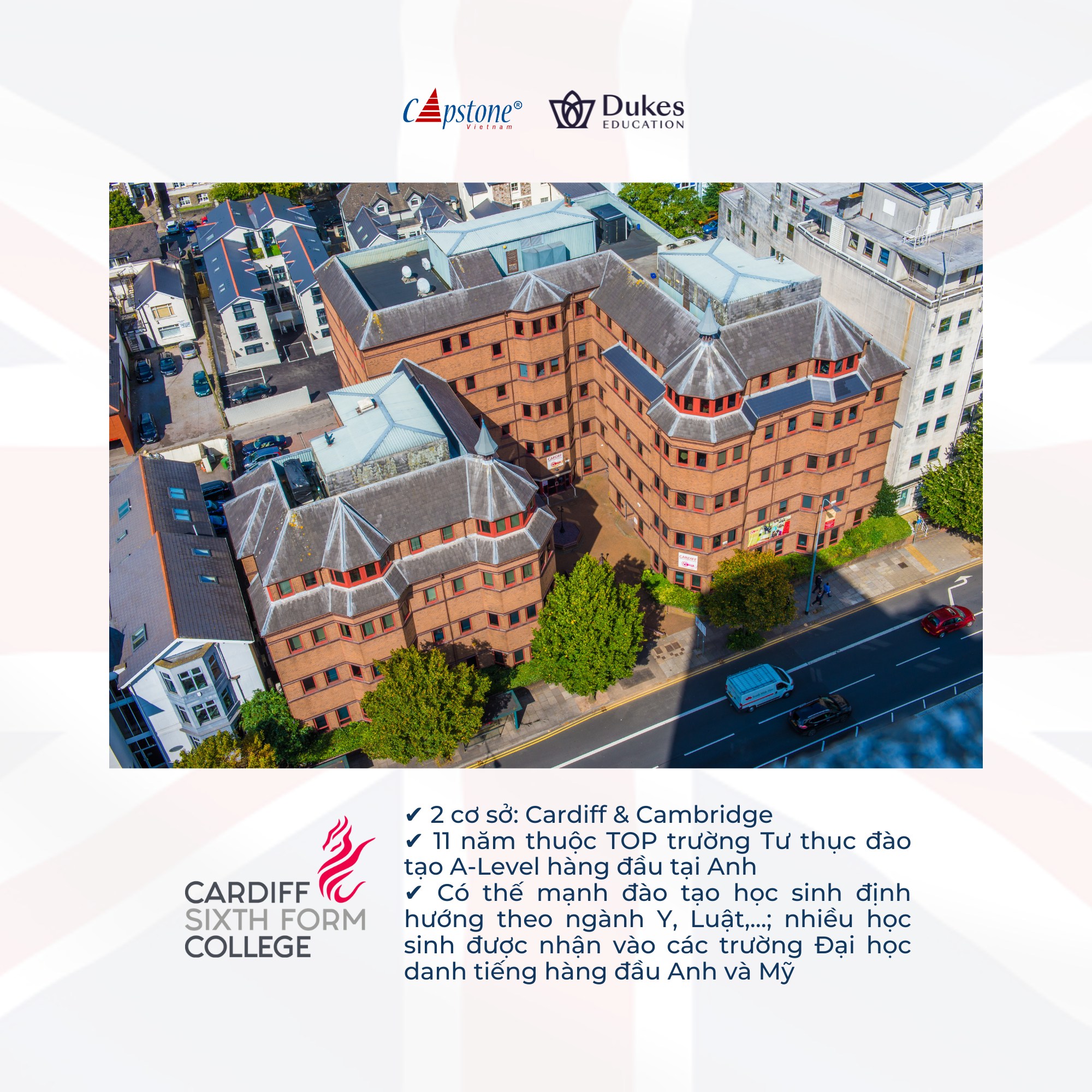 Đón tiếp đại diện Cardiff Sixth Form college